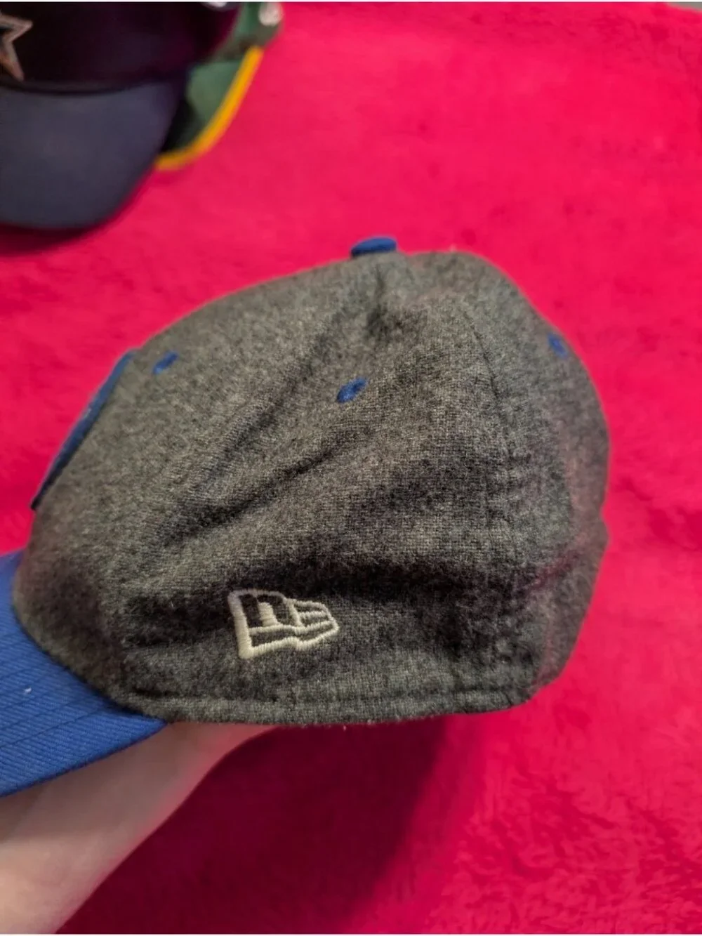 New Era 39THIRTY Los Angeles Rams NFL 100 Hat Grey Blue 1937 Stretch Fit Cap S/M